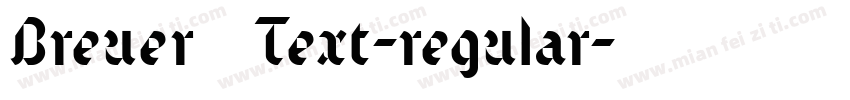 Breuer Text-regular字体转换